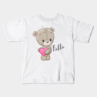 Cute Teddy Bear Kids T-Shirt